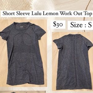 Lulu Lemon Short Sleeve Workout Top